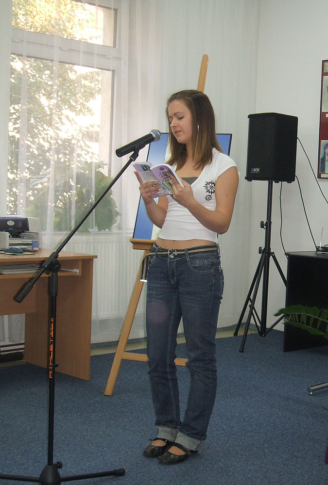 Agnieszka Strzakowska prezentuje wiersz 