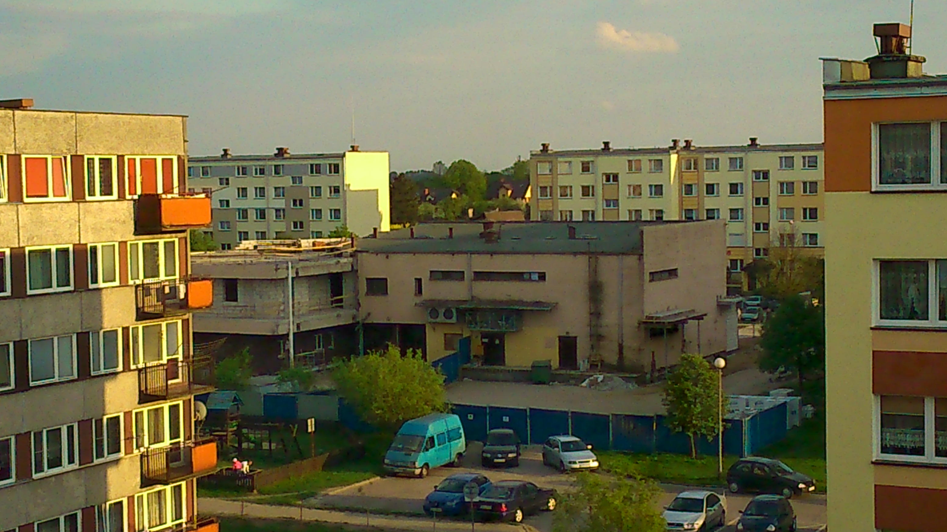 Budowa bloku nad Gramem, ul.Jana Pawa II, 9.05.2015 r.