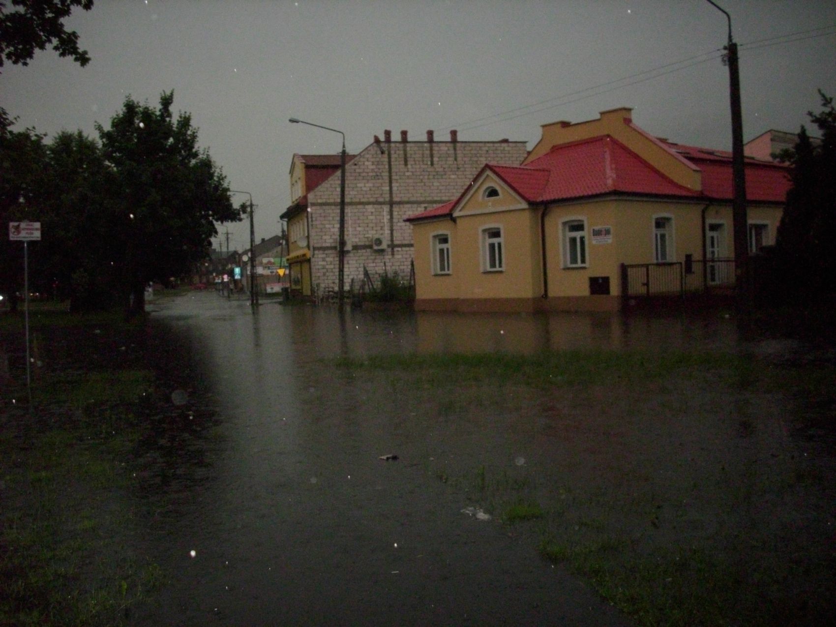 Krajobraz po wieczornej burzy 8 lipca 2011 r. (Mapiak - Park im. Paciorkie­wicza) 