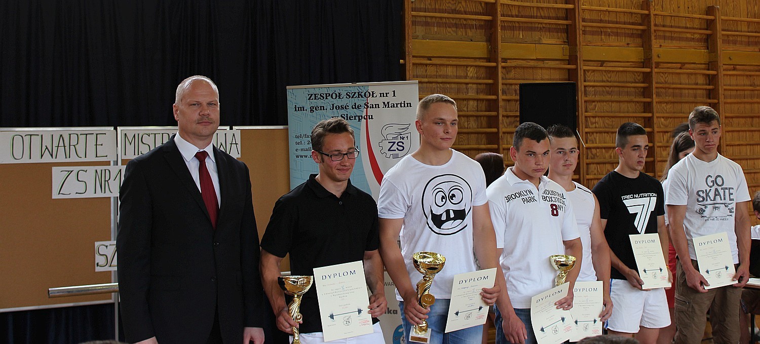 X Otwarte Mistrzostwa Zespou Szk nr 1 w Wyciskaniu Sztangi Lec, 13.06.2014 r.