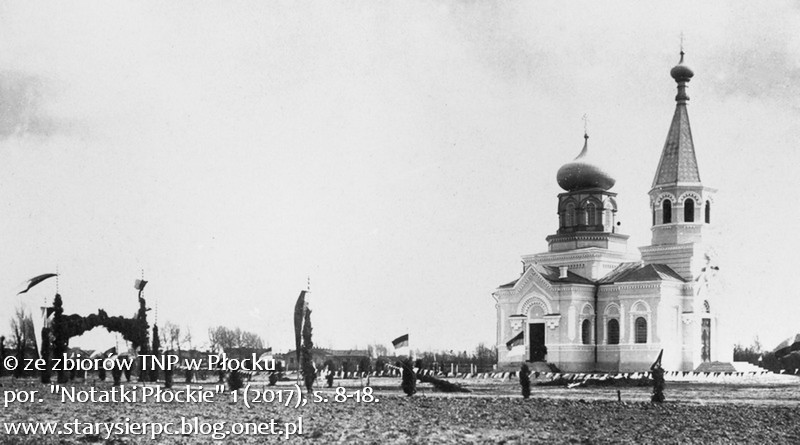 Cerkiew w. Mikoaja Cudotwrcy w Sierpcu w dniu powicenia, maj 1902 r. Widok od pnocnego zachodu. Fot. ze zb. TNP.