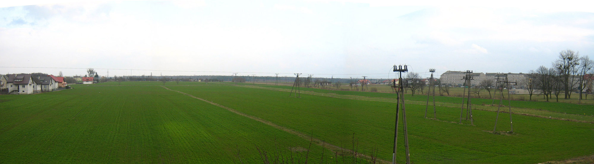Panorama czci Sierpca, w pobliu osiedla Paderewskiego