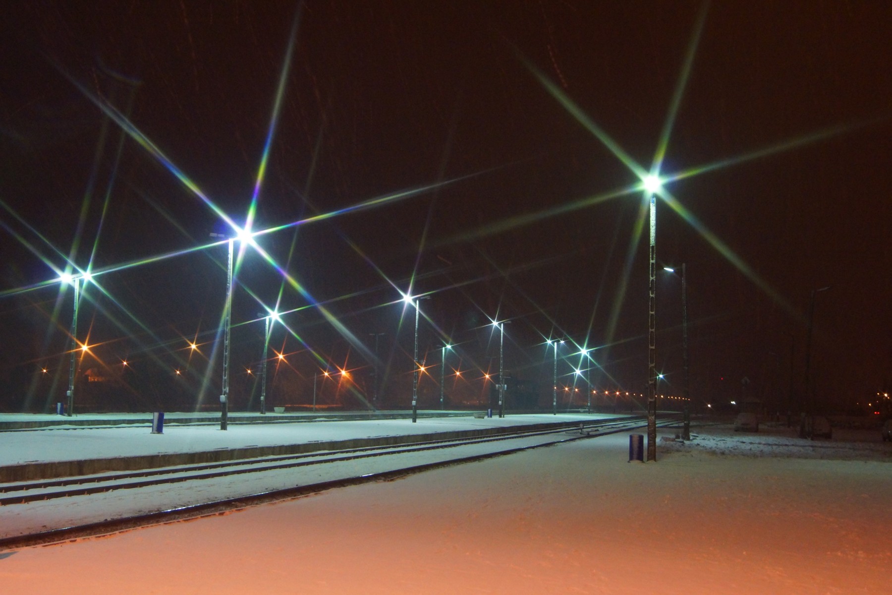 Dworzec PKP noc, 15.12.2012 r.